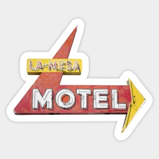 La Mesa Motel Sign Sticker